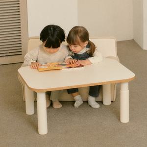 높이조절 원목 유아 아기 책상 테이블
