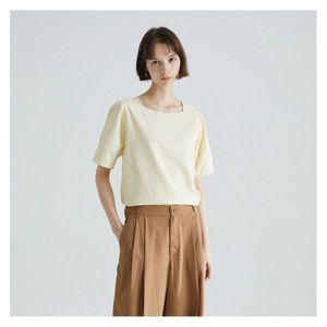 [하프클럽/더아이잗](더아이잗) 크링클 스퀘어넥 블라우스 IRTP0BL701