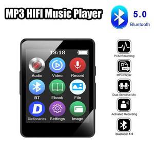 휴대용 MP3 MP4 미니 플레이어 블루투스 5 0 음악 스테레오 스피커 비디오 LED 스크린 FM 라디오 워크맨