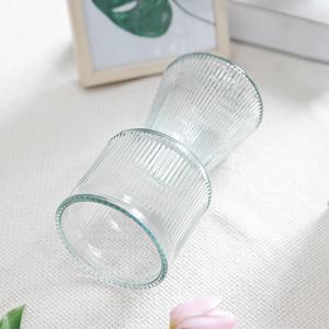 [3개 구매시 1개 추가] 버티칼이단유리화병 10x19cm 인테리어 장식 꽃꽂이 소품 가드닝 용품