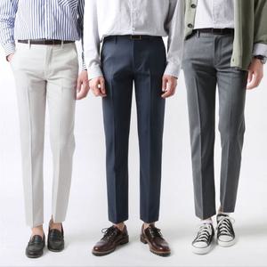 [BANESSOHomme] 남성 사이드 밴드 10부 스판 슬랙스팬츠 AD691