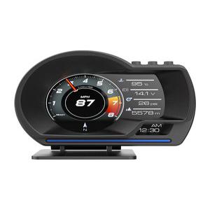 HUD 헤드업 디스플레이  자동차 OBD LCD 기기 미터 전체 차량 모니터링 다기능 속도
