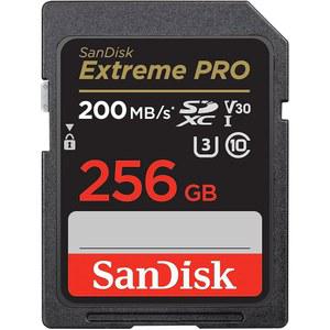샌디스크 256GB 익스트림 프로 - 카드 그레이/블랙 UHD SD 메모리 SDSDXXD-256G-GN4IN SDXC UHS-I 다크 V30 C10 4K U3