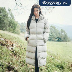 [디스커버리]여성 베로니 구스다운 롱패딩 (GREY)