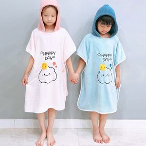 구르미 아동 유아 후드 비치타올 흡수빠른 키즈 초등 비치 물놀이 수영 비치타월