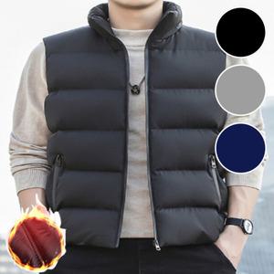 남자 남성 깔깔이 패딩 조끼 하이넥 누빔 퀼팅 이너 패딩조끼 베스트 출퇴근