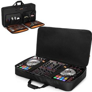 파이오니어 DDJ RX /DDJ SX /DDJ SX2 / SX3 데논 MC7000 누마크 NS6, DJ 케이블 또는 기타 액세서리용 폼 패딩이 있는 컨트롤러 수납 가방(L, 블랙)