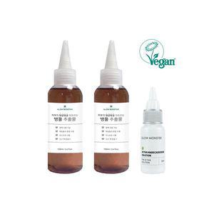 글로우몬스터 비건 액티바 마데카소사이드 솔루션 원액 30ml 1개 + 병풀 추출물 100ml 2개