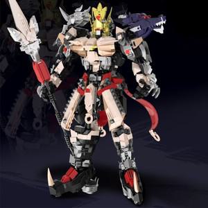 중국 레고 호환 블럭 크리 에이 티브 기계 Mech 빌딩 블록 고대 중국 전사 영웅 Mecha 벽돌 도시 DIY 소년
