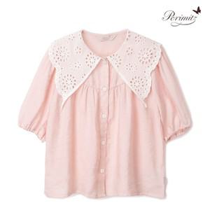 여아 레이스 카라 핑크 블라우스 / P2320B352