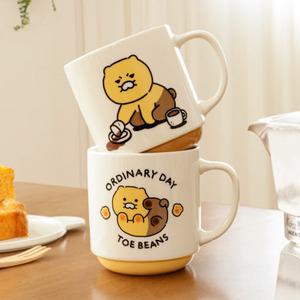 카카오프렌즈 춘식이 데일리 머그 커피타임 젤리타임 핸들 머그컵 도자기 홈카페 집들이선물