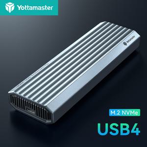 Yotta 마스터 C타입 외장 하드 드라이브 케이스 40Gbps M.2 NVMe SSD 인클로저 냉각 FAN 브라켓 8TB PCIe M