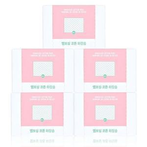 [더페이스샵] 더페이스샵 데일리 뷰티툴즈 엠보싱 코튼 화장솜(200매) 5개