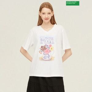 베네통 마카롱 티셔츠 BATS51431