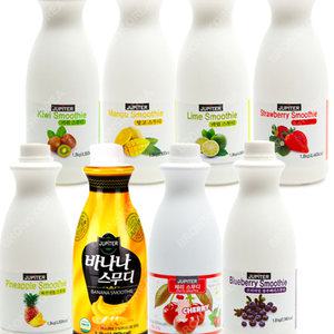 쥬피터 과일 스무디 원액 1.8kg 음료 망고 딸기 체리 블루베리 바나나 파인애플 펌프