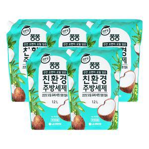 엘지 퐁퐁 친환경 주방세제 코코넛오일 1.2L X 5개