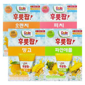 Dole 돌 후룻팝 4종 혼합 32팩 (오렌지8팩+망고8팩+파인애플8팩+피치8팩) / 얼려먹는 디저트
