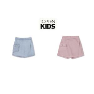[롯데백화점]탑텐키즈 여아) 테마 Y2K 에코 데님 스커트 MKE2RS2212