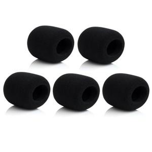 Shure SM58 윈드스크린 스폰지 폼 마이크 커버용 표준 Bolymic 5PCS 블랙 팝 필터
