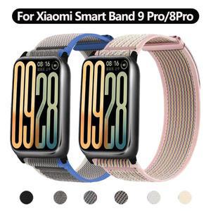 Xiaomi 스마트 밴드 9 Pro 용 나일론 루프 Redmi Watch 4 5 시계줄 액세서리 시계 스포츠 Correa