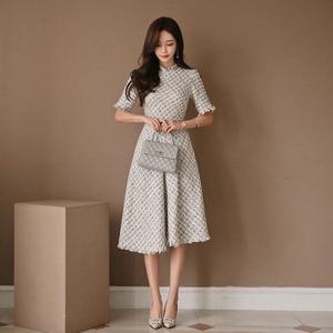 [라일리] Rly 엘레나 반팔 트위드 원피스 SD-221009  13526388)
