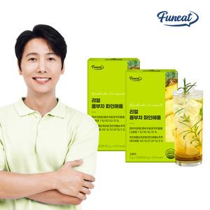 퍼니트 리얼 콤부차 파인애플 30포 x 2박스 / 스코비 분말 당류제로 탄산