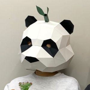 [유토피아]가면만들기 3D 입체 종이가면 팬더 동물가면 탈만들기 종이탈