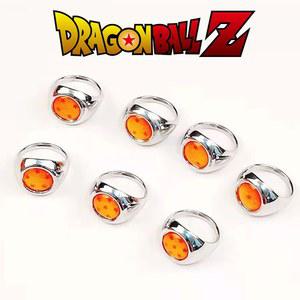 애니메이션 드래곤 볼 링 Shenron 손오공 반지 코스프레 장식 합금 쥬얼리 액세서리 피규어 장난감 생일 선물 신제품
