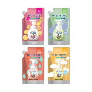 J) 아이깨끗해 핸드워시 리필 200ml(순파우더향)