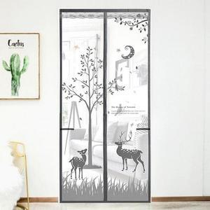 [OFM6P4N5]아트도어 사슴 모기장 문 90x210cm 탈부착