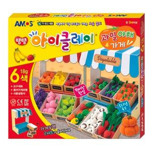 아모스 탱탱 아이클레이 과일야채가게 1개