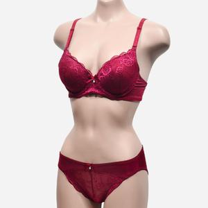 여성스러운 매력 브라팬티 세트 B컵 와인 네이비 플라워 비컵 브래지어 펜티 새트 85B 90B 여자속옷