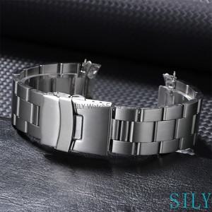 호환품 Skx007/Skx009 스포츠 벨트 스트랩 전용 세이코 316L 스테인레스 스틸 스트랩 18/19/20/21/22/23/24