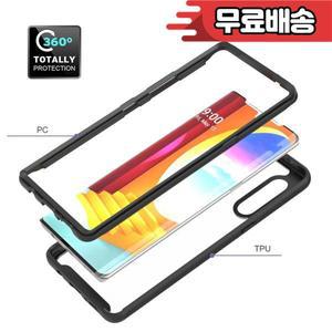 하이브리드 러기드 아머 충격 방지 휴대폰 케이스 LG 벨벳 V60 ThinQ 소프트 TPU 프레임 투명 후면 커버