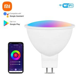 투야 스마트봇Xiaomi Smart Homekit WiFi MR16 스마트 LED 전구 12V RGBCW 디밍 가능 램프 Siri 음성 제어