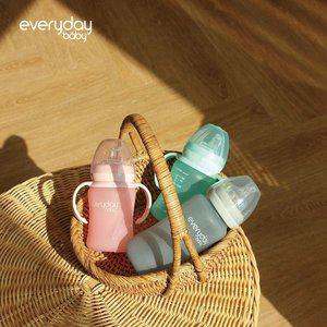 [에브리데이베이비] NEW 파스텔 유리젖병 240ml