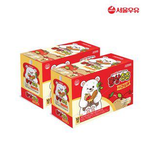 [서울우유] 홍삼츄츄 사과 배 100ml 20팩
