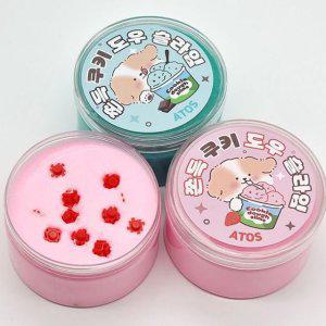어린이 쫀득쿠키 슬라임 랜덤 3P 버터 액괴 촉감놀이