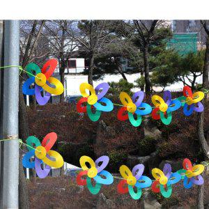 스카이바람개비가랜드(오색10개입)10m 바람개비