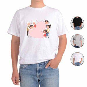 아동용 반팔 티셔츠 행복한 가족 가족용 면 나만의