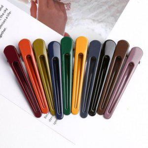 슬림 스타일 집게핀 캐주얼 헤어핀 롱 미용실 헤어