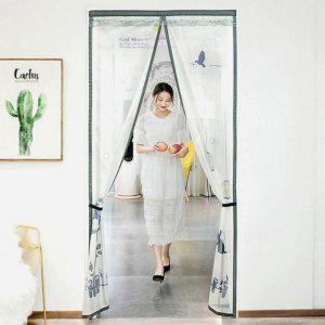 모기 차단 현관문 자석 그물망 방문 방충망 90X210cm