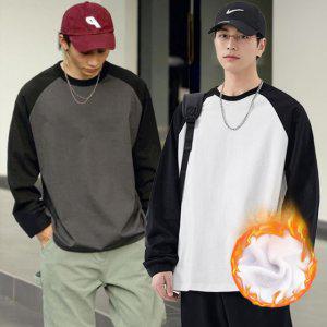긴팔티 롱슬리브 두꺼운 흰티 나그랑 기모 무지