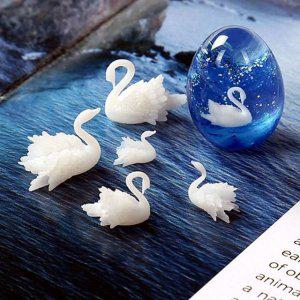소품 미니어처 실리콘 백조 레진