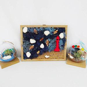 토단 모스 등대가 있는 바다풍경 만들기-1인 세트