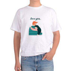 기능성 반팔티 사랑해 연인 애인 허드 러브 디자인