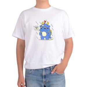 여성면티 반팔면티 만화캐릭터 우산두고 남자면티