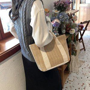 네이처 토트백 에코백 라탄백 여름가방