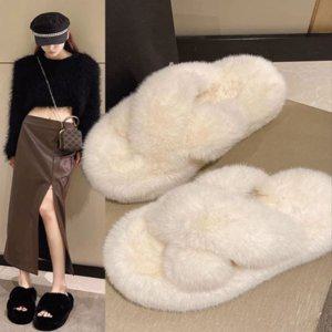 퍼슬리퍼 여자 털슬리퍼 논슬립 슬리퍼 여성털슬