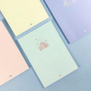 노트 1세트 5개입 EAS ibis 심플한 미니 컬러 제본